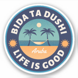 Adesivo Bida Ta Dushi Aruba Happy Island Sticker