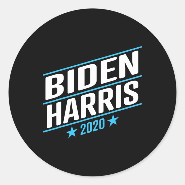 Adesivo Biden 2020 E Kamala Harris No Um Bilhete 2 (Frente)