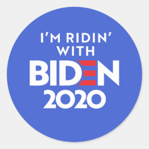 Adesivo BIDEN 2020 - Ridin com Biden