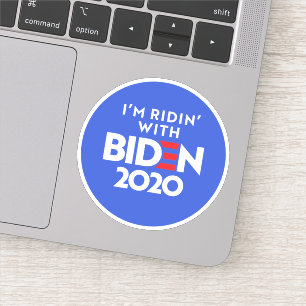 Adesivo BIDEN 2020 - Ridin com Biden