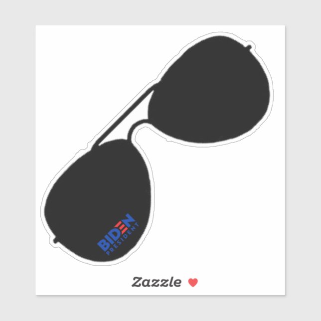 Adesivo Biden Aviators (Folha)