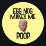 ADESIVO BIDEN CHRISTMAS ENGRAÇADO VESTIDOS DE OVO<br><div class="desc">OG NOG FAZ-ME PÔR VESTIDOS DE NATAL</div>
