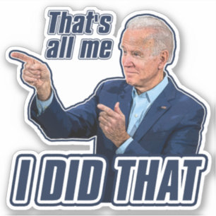 Adesivo Biden, eu fiz aquela engraçada anti-joe Biden 