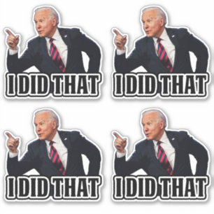 Adesivo Biden, eu fiz aquela engraçada anti-joe Biden