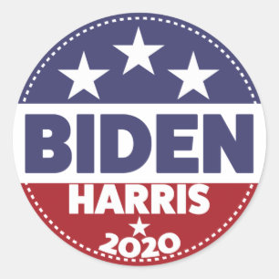 Adesivo Biden Harris 2020 - Estilo de Botão