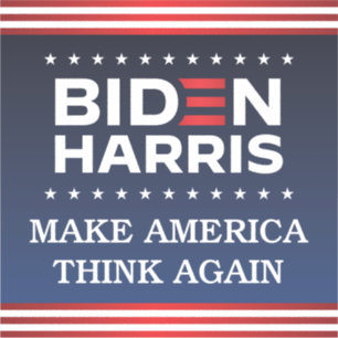Adesivo Biden Harris 2020 faz a América pensar novamente