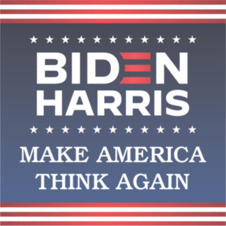 Adesivo Biden Harris 2020 faz a América pensar novamente P