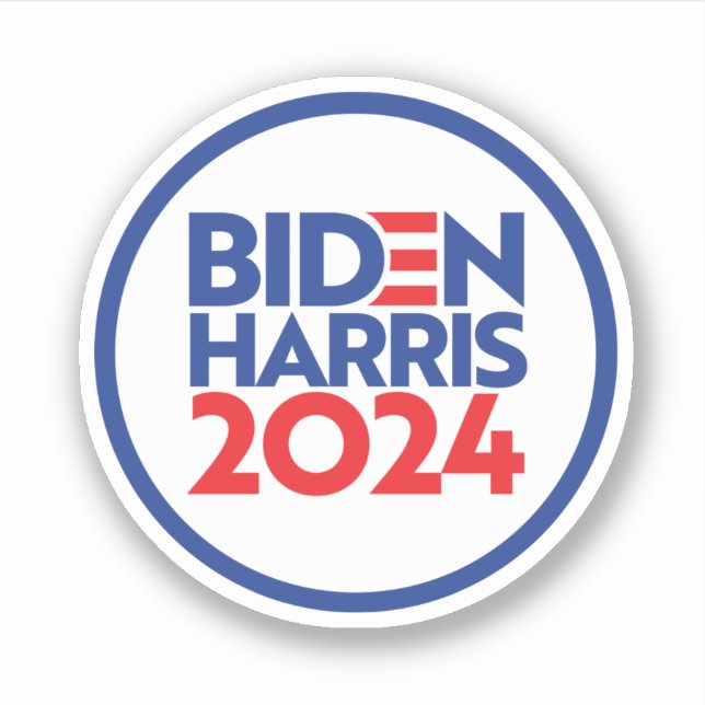 Adesivo Biden Harris 2024 Sticker (Frente)