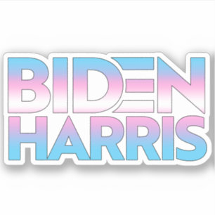 Adesivo Biden Harris Orgulho Trans