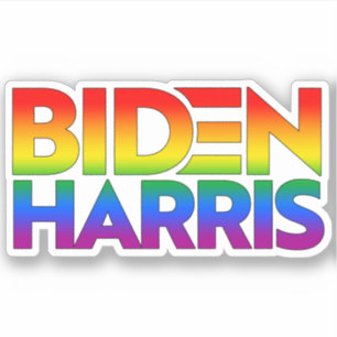 Adesivo Biden Harris Pride Rainbow