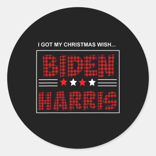 Adesivo Biden Kamala Harris Natal 2020 (Frente)