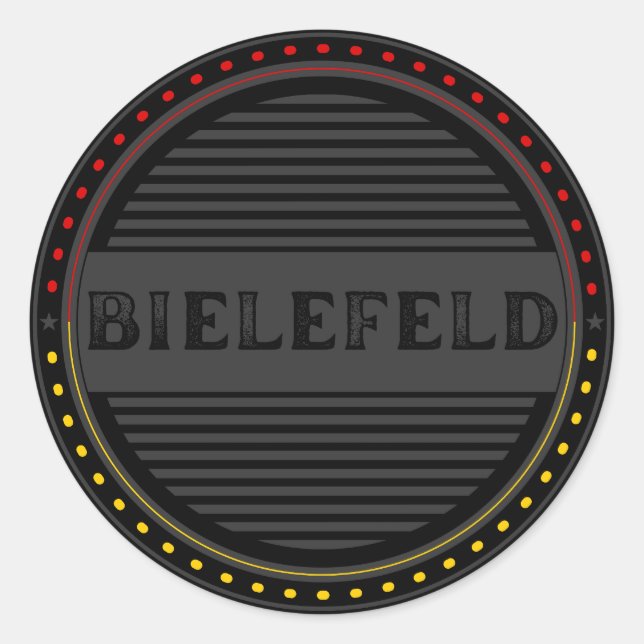 Adesivo Bielefeld City Pride Emblem – German Identity (Frente)
