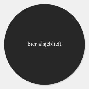 Adesivo Bier Alsjeblieft Cerveja Por Favor Língua Holandes