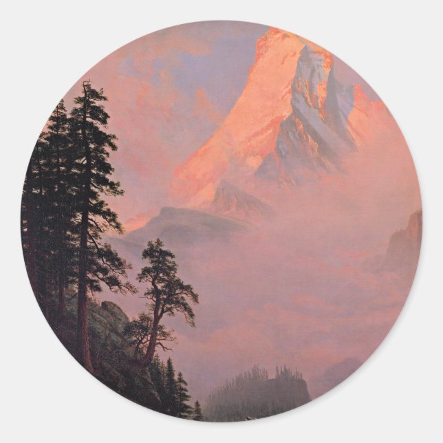 Adesivo Bierstadt - Sunrise no Matterhorn (Frente)