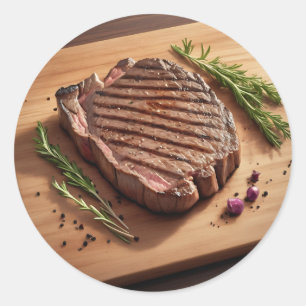 Adesivo Bife de Costela Grelhado com Alecrim