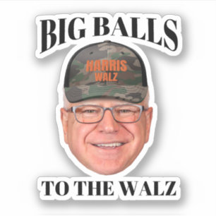 Adesivo Big Balls to the Walz - Tim Walz