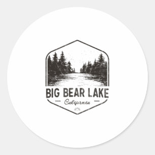 Adesivo Big Bear Lake Califórnia Ao Ar Livre Vintage
