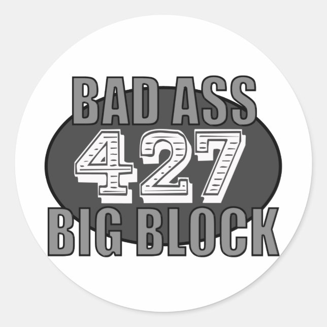 Adesivo big block bad 427 (Frente)