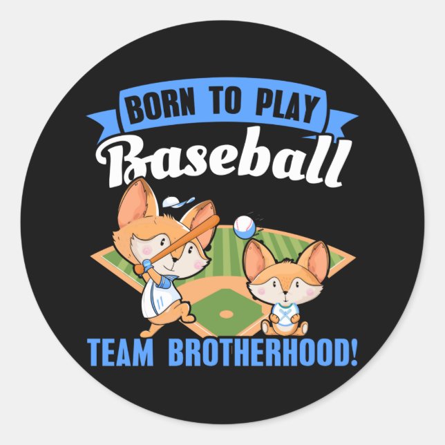 Adesivo Big Brother Little Brother - Jogadores de baseball (Frente)