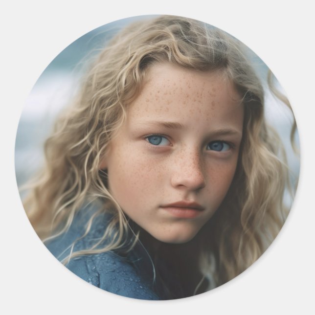 ADESIVO BIG CUSTOM ROUND PHOTO STICKERS (Frente)