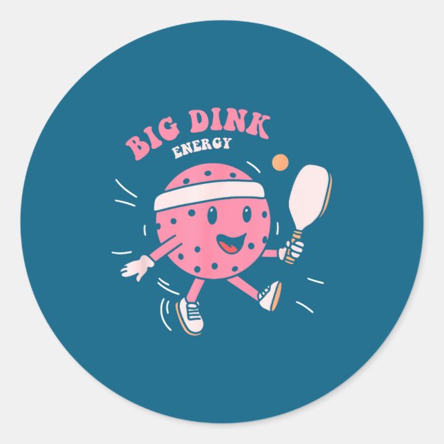 Adesivo Big Dink Energy Ckleball Funny Ckle Ball Lover Quo (Frente)