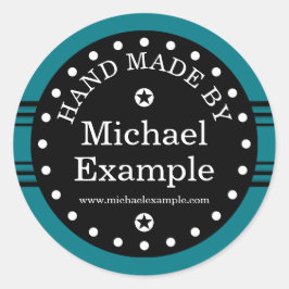 Adesivo Big Dot & Stripes preto + seu dorso. & ideias