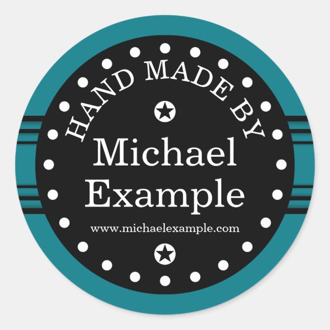 Adesivo Big Dot & Stripes preto + seu dorso. & ideias (Frente)