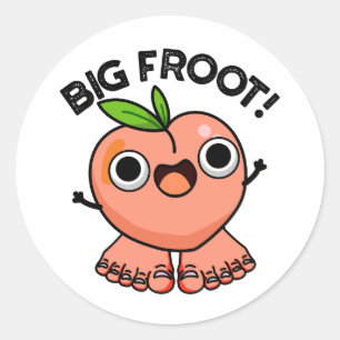 Adesivo Big Froot Engraçado Pun Grande Pé