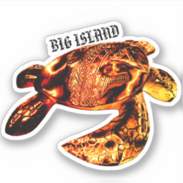 Adesivo BIG ISLAND Tribal Honu Lava
