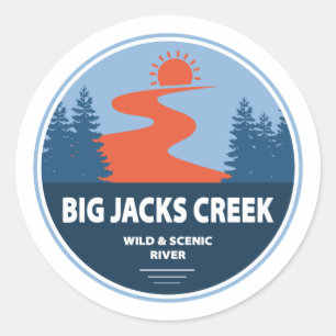 Adesivo Big Jacks Creek Wild E Scenic River Idaho