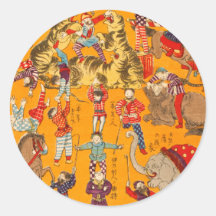 Big Japanese Circus woodblock print