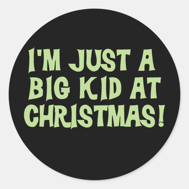 Adesivo Big Kid em Camisetas de Natal e presentes (Frente)