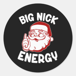 Adesivo Big Nick Energy Engraçado Natal