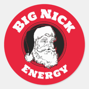 Adesivo Big Nick Energy Engraçado Papai Noel