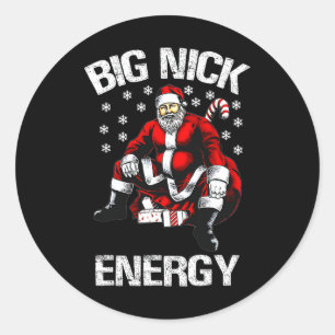Adesivo Big Nick Energy Engraçado Papais noeis Natal 1
