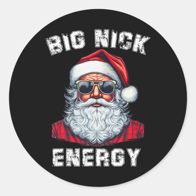 Adesivo Big Nick Energy Papai noel Natal 4 (Frente)