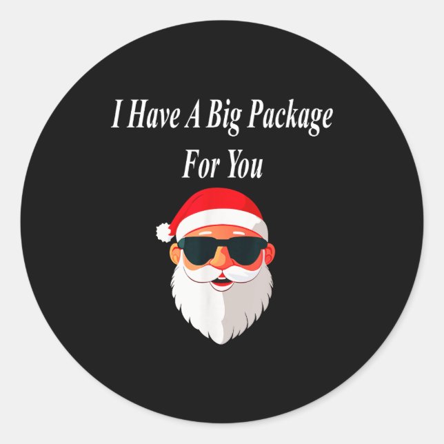 Adesivo Big Package Christmas Funny Naughty Dirty Raunchy  (Frente)