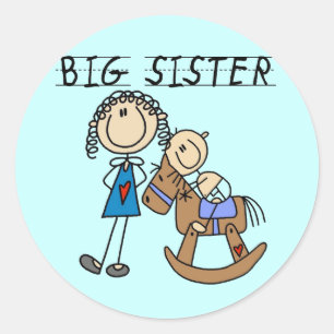 Adesivo Big Sister Baby Brother T-shirts e presentes