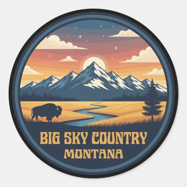 Adesivo Big Sky Country Montana (Frente)