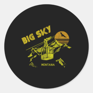 Adesivo Big Sky Montana em Leve de Pé Retroativo