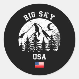 Adesivo Big Sky Montana Ski Resort Alpino Skiing Americano