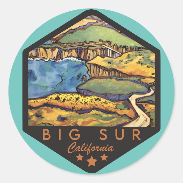 Adesivo Big Sur California Stickers (Frente)