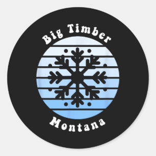 Adesivo Big Timber Montana Snowflake Natal Souv