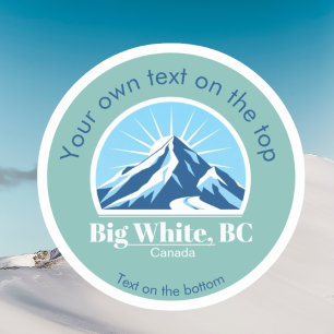 Adesivo Big White Colúmbia Britânica Canadá Blue Mountain