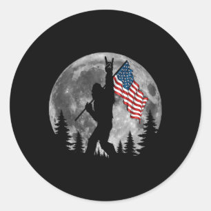 Adesivo Bigfoot American Flag Sasquatch Patriotic 4th Of J