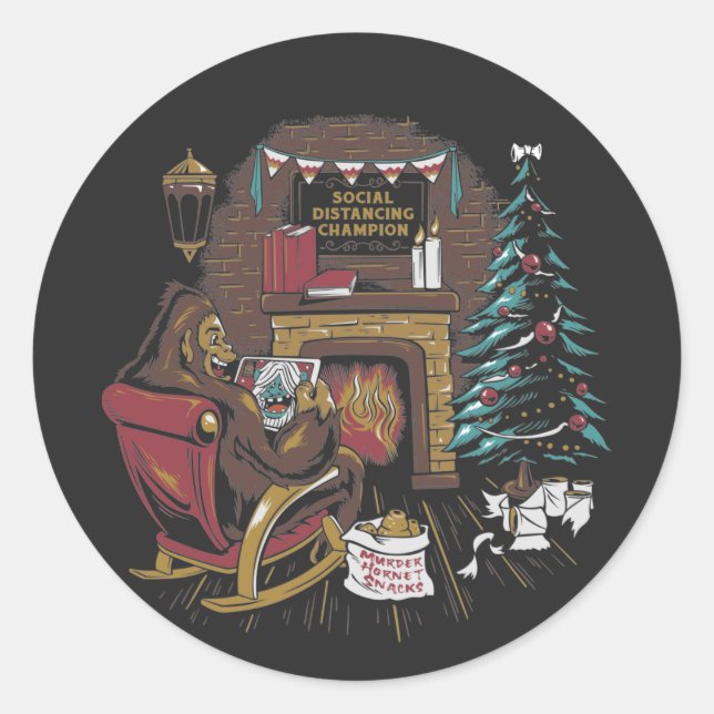 Adesivo Bigfoot Champion Xmas (Frente)