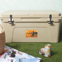 Bigfoot Dock Pescando Lago Sunset