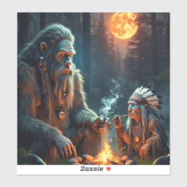 Adesivo Bigfoot e o Chefe da Floresta Moonlit