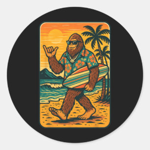 Adesivo Bigfoot engraçado Aloha havaiano surf tropical pra