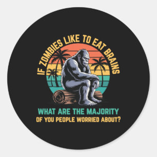 Adesivo Bigfoot Engraçado Sasquatch Zombies Horror Lover